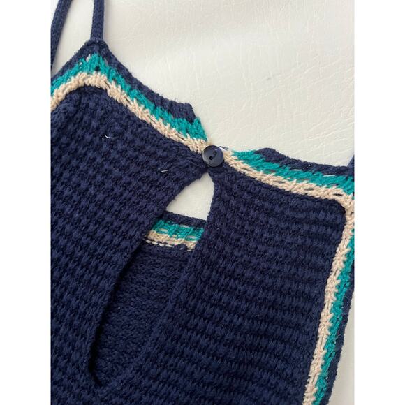 Xhilaration crochet maxi dress multicolor size Small halter bohemian Festival - Picture 4 of 8